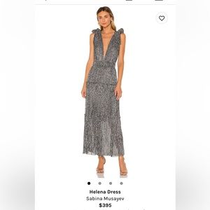 Sabina Musayev Silver Helena Dress